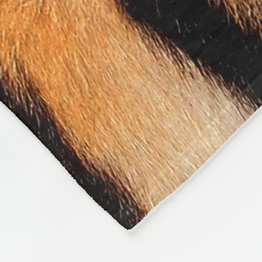 Couverture Polaire Texture d'impression de tigre (Coin)