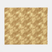 Couverture Polaire Texture dorée brossée abstraite (Devant (Horizontal))