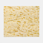 Couverture Polaire Texture du fromage, trous caractéristiques (Devant (Horizontal))