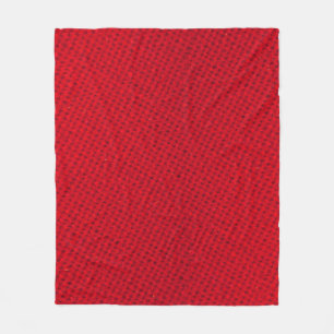Couverture Polaire Texture dynamique de tissu rouge