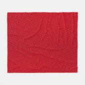 Couverture Polaire Texture dynamique de tissu rouge (Devant (Horizontal))
