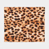 Couverture Polaire texture Empreinte de léopard (Devant (Horizontal))