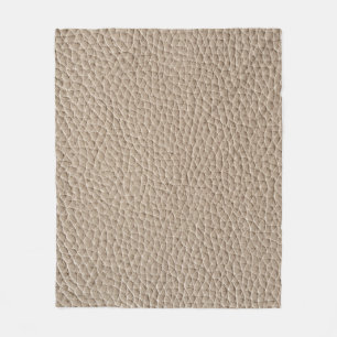 Couverture Polaire Texture en cuir beige, arrière - plan sans soudure