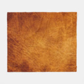 Couverture Polaire texture en cuir Brown (Devant (Horizontal))