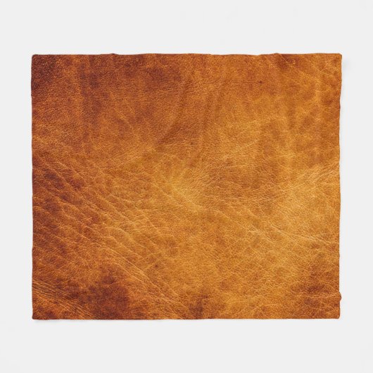 Couverture Polaire texture en cuir Brown (Devant (Horizontal))