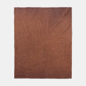 Couverture Polaire texture en cuir Brown (Devant)