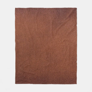 Couverture Polaire texture en cuir Brown