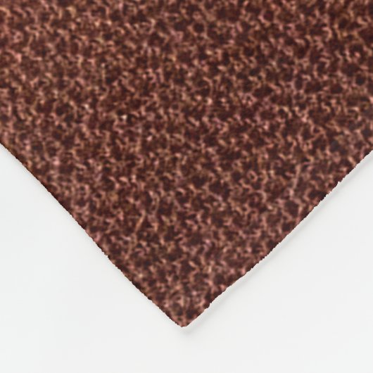 Couverture Polaire texture en cuir Brown (Coin)