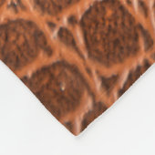 Couverture Polaire texture en cuir Brown pour arrière - plan (Coin)