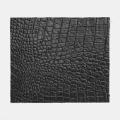 Couverture Polaire Texture en cuir noir (Devant (Horizontal))
