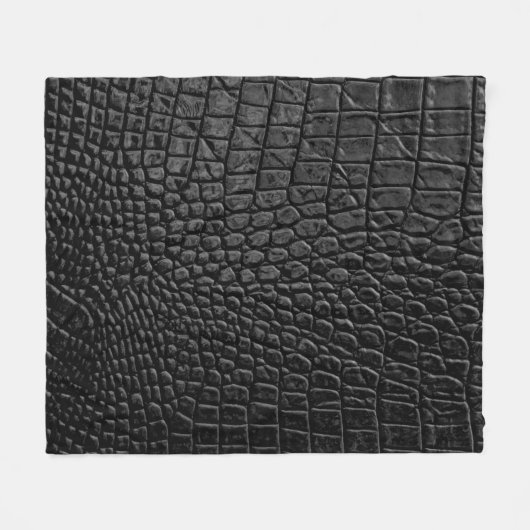 Couverture Polaire Texture en cuir noir (Devant (Horizontal))