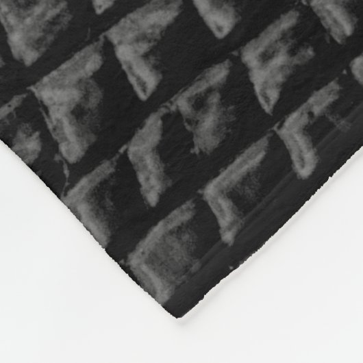 Couverture Polaire Texture en cuir noir (Coin)