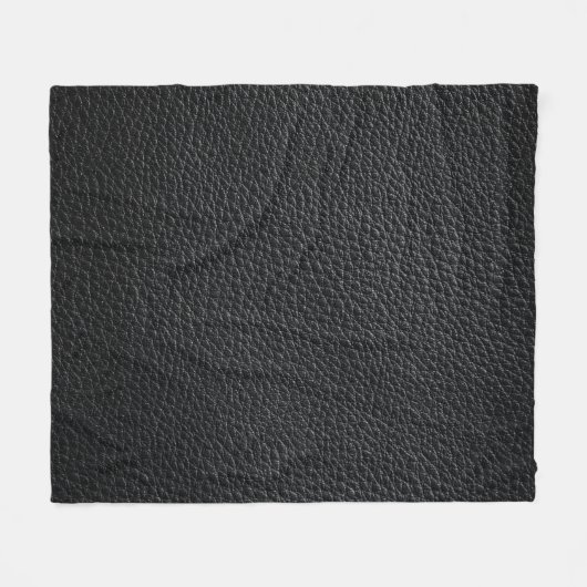 Couverture Polaire Texture en cuir noir et cuir fond, texture (Devant (Horizontal))
