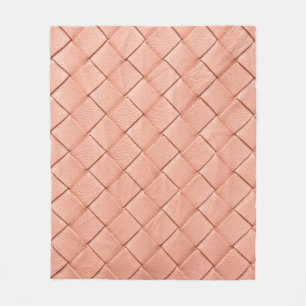 Couverture Polaire Texture en cuir rose clair