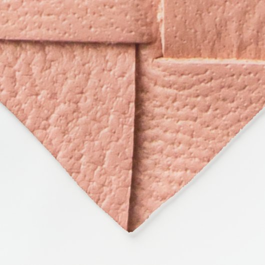 Couverture Polaire Texture en cuir rose clair (Coin)