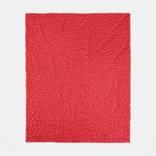 Couverture Polaire Texture en cuir rouge