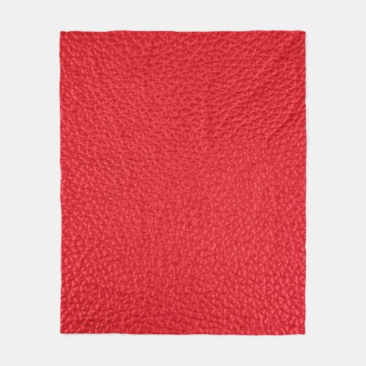 Couverture Polaire Texture en cuir rouge (Devant)