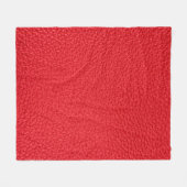 Couverture Polaire Texture en cuir rouge (Devant (Horizontal))