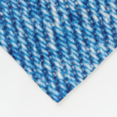 Couverture Polaire Texture en jean bleu (Coin)