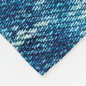 Couverture Polaire Texture en jean bleu (Coin)