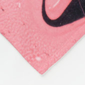 Couverture Polaire Texture en marbre rose et noir. Peint à la main (Coin)