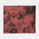 Couverture Polaire Texture en marbre rouge en terre cuite (Devant (Horizontal))