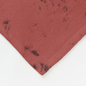 Couverture Polaire Texture en marbre rouge en terre cuite (Coin)