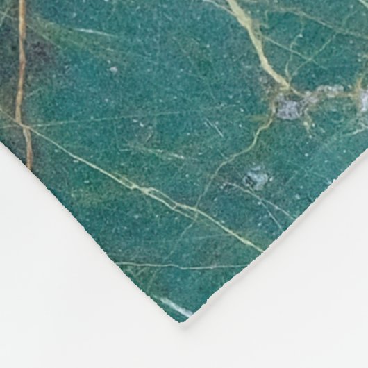 Couverture Polaire texture en marbre vert malachite, structure détail (Coin)