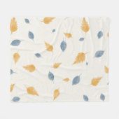 Couverture Polaire texture feuille motif Arrière - plan (Devant (Horizontal))