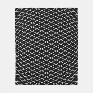Couverture Polaire Texture géométrique en treillis de diamant.