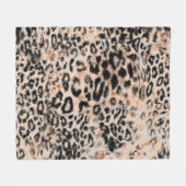 Couverture Polaire Texture léopard, motif poster de animal léopard (Devant (Horizontal))