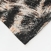 Couverture Polaire Texture léopard, motif poster de animal léopard (Coin)