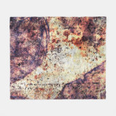 Couverture Polaire Texture métal fer industriel (Devant (Horizontal))