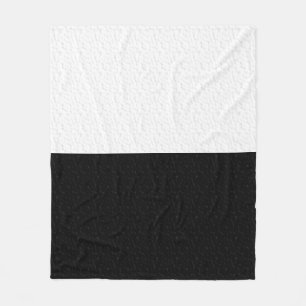 Couverture Polaire Texturé noir et blanc