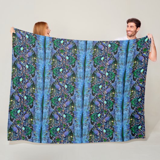 Couverture Polaire Texture numérique de l'eau de piscine papier numér (En situation)