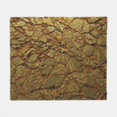 Couverture Polaire Texture Or de luxe : Élégance 3D (Devant (Horizontal))