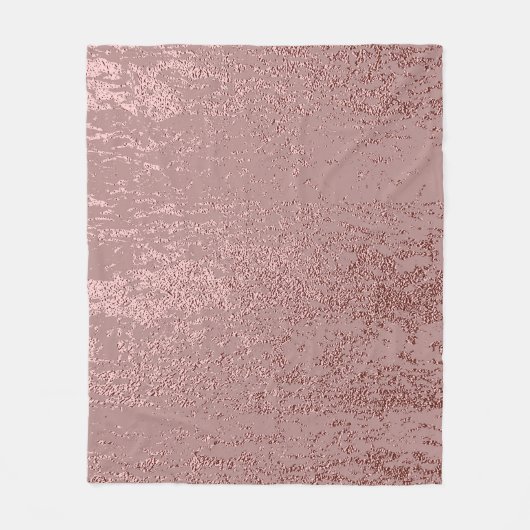 Couverture Polaire Texture or métallique, quartz rose. (Devant)
