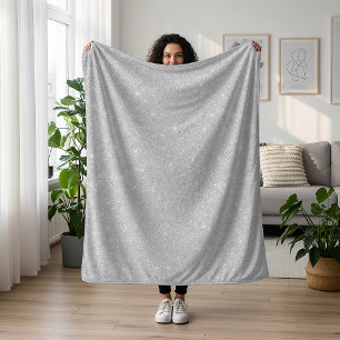 Couverture Polaire Texture Parties scintillant argent blanc brillant
