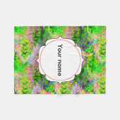 Couverture Polaire Texture pourpre verte (Devant (Horizontal))