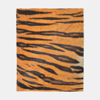 Couverture Polaire Texture réaliste de la peau du tigre.