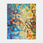 Couverture Polaire Texture structure abstraite colorée (Devant)