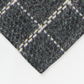 Couverture Polaire texture tartane (Coin)