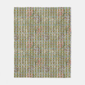 Couverture Polaire Textured Pointillism Grid Pattern Artwork (Devant)