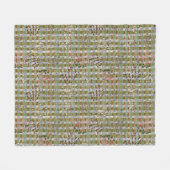 Couverture Polaire Textured Pointillism Grid Pattern Artwork (Devant (Horizontal))