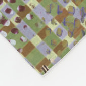 Couverture Polaire Textured Pointillism Grid Pattern Artwork (Coin)