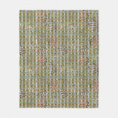 Couverture Polaire Textured Pointillism Grid Pattern Artwork (Devant)