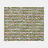 Couverture Polaire Textured Pointillism Grid Pattern Artwork (Devant (Horizontal))