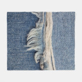 Couverture Polaire Textures déchiré jeans arrière - plan. (Devant (Horizontal))