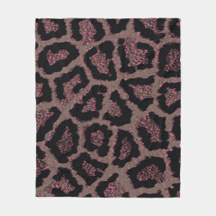 Couverture Polaire Textures panthères colorées Motif sans couture