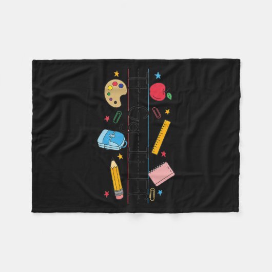 Couverture Polaire Tgif Teacher Alphabet Kindergarten Teacher Appreci (Devant (Horizontal))